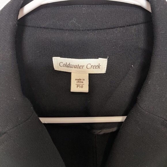 Coldwater Creek Black Blazer Jacket 10P - Picture 8 of 9